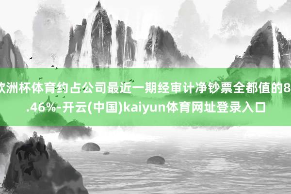 欧洲杯体育约占公司最近一期经审计净钞票全都值的86.46%-开云(中国)kaiyun体育网址登录入口