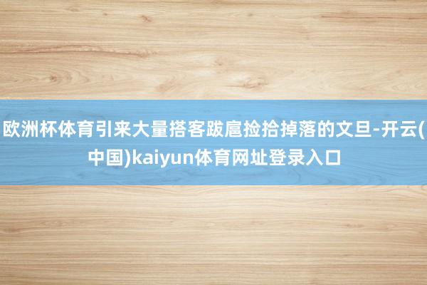 欧洲杯体育引来大量搭客跋扈捡拾掉落的文旦-开云(中国)kaiyun体育网址登录入口
